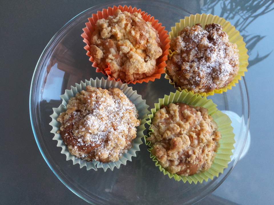 Marzipan - Apfel - Muffins mit Zimtstreuseln von mira-belle | Chefkoch.de