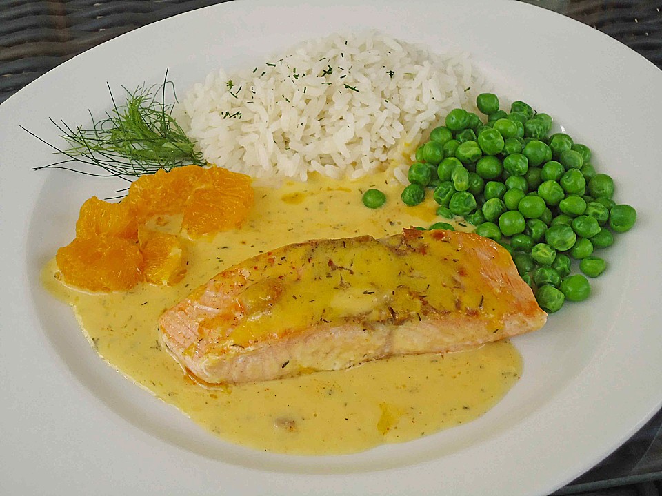 Gratinierter Lachs mit Orangen - Hollandaise von Stift1 | Chefkoch.de