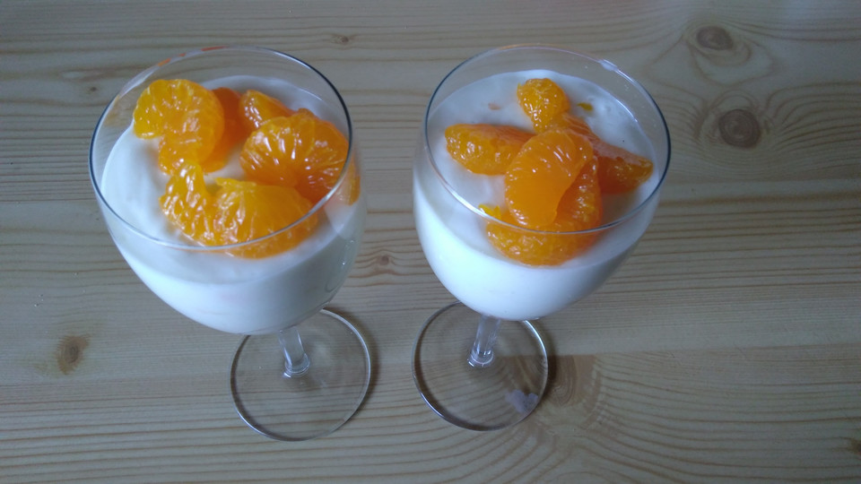 Quark - Pudding - Creme mit Mandarinen von OnlyPink | Chefkoch.de