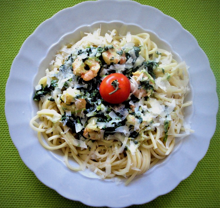 Pasta Scampi E Spinaci Alla Vapiano