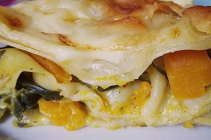 Vegetarische Kürbis-Mangold-Lasagne 1