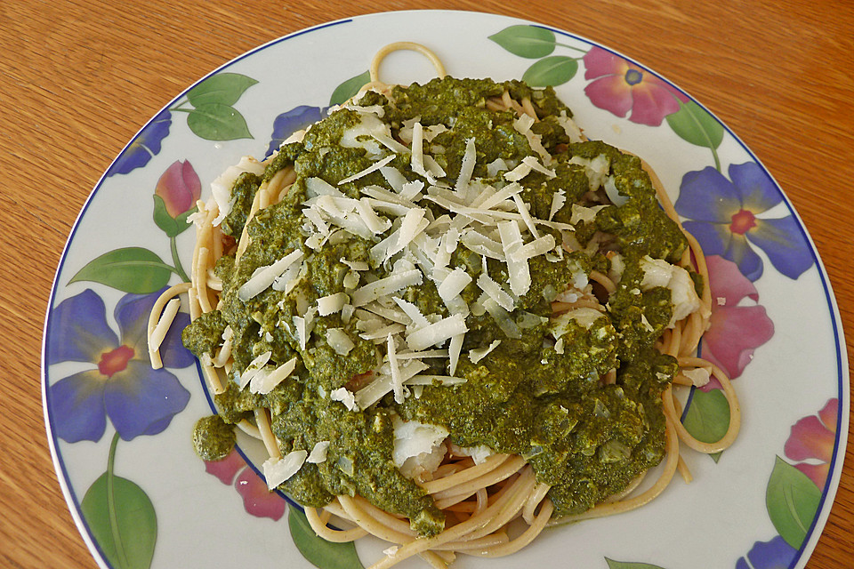 Spaghetti mit Heilbutt - Spinatsoße von MagicMark | Chefkoch.de