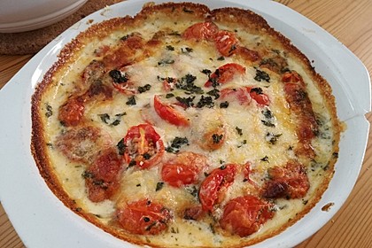Mozzarella - Hähnchen in Basilikum - Sahnesauce 87