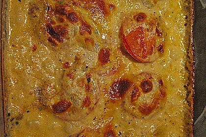 Mozzarella - Hähnchen in Basilikum - Sahnesauce 290