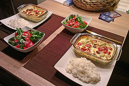 Mozzarella - Hähnchen in Basilikum - Sahnesauce 3