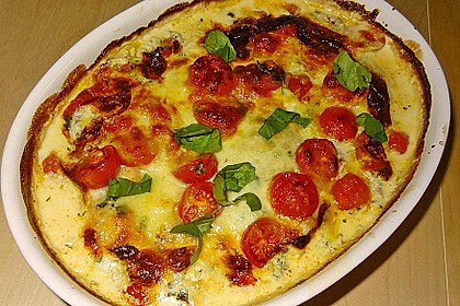 Mozzarella - Hähnchen in Basilikum - Sahnesauce 97