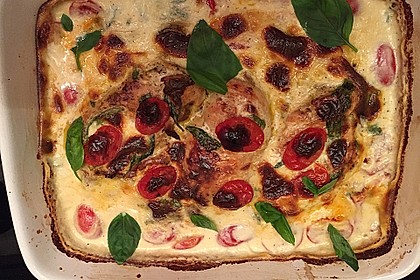 Mozzarella - Hähnchen in Basilikum - Sahnesauce 248