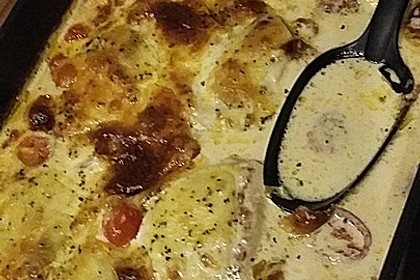 Mozzarella - Hähnchen in Basilikum - Sahnesauce 291