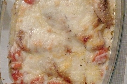 Mozzarella - Hähnchen in Basilikum - Sahnesauce 279