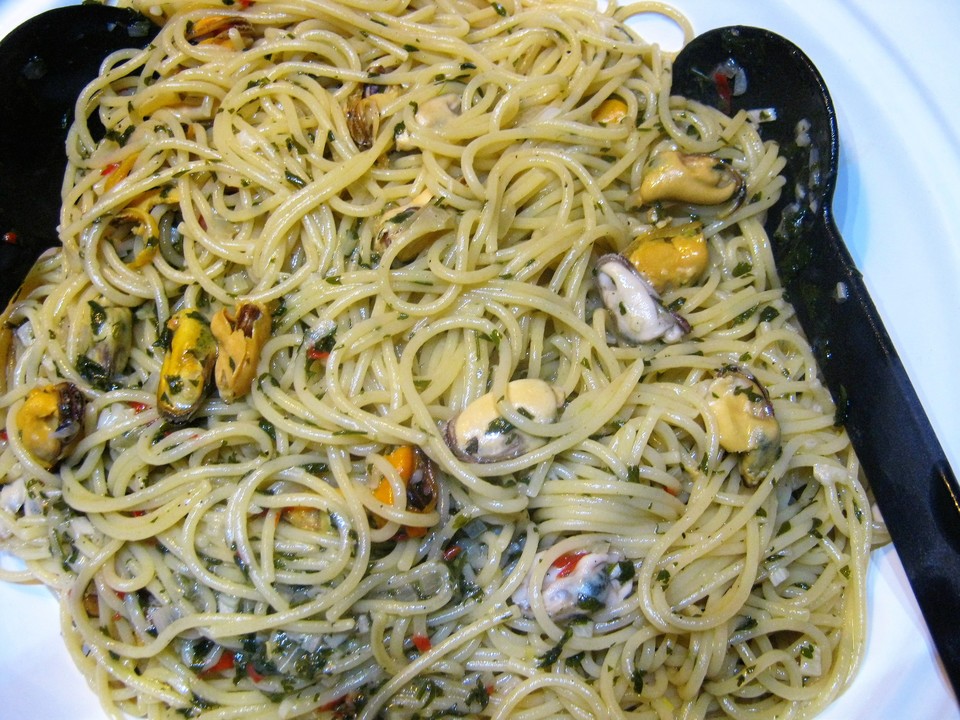 Spaghetti mit Muscheln auf venezianische Art von milz-alfred | Chefkoch.de