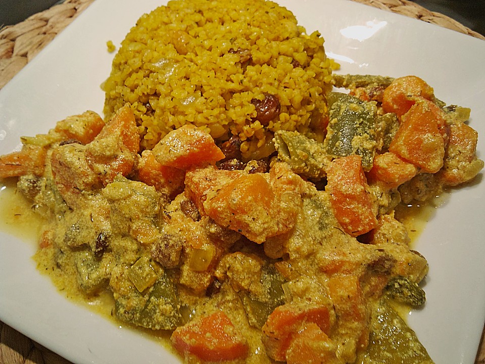 Süßkartoffel - Curry mit Bulgur von WildThing171 | Chefkoch.de