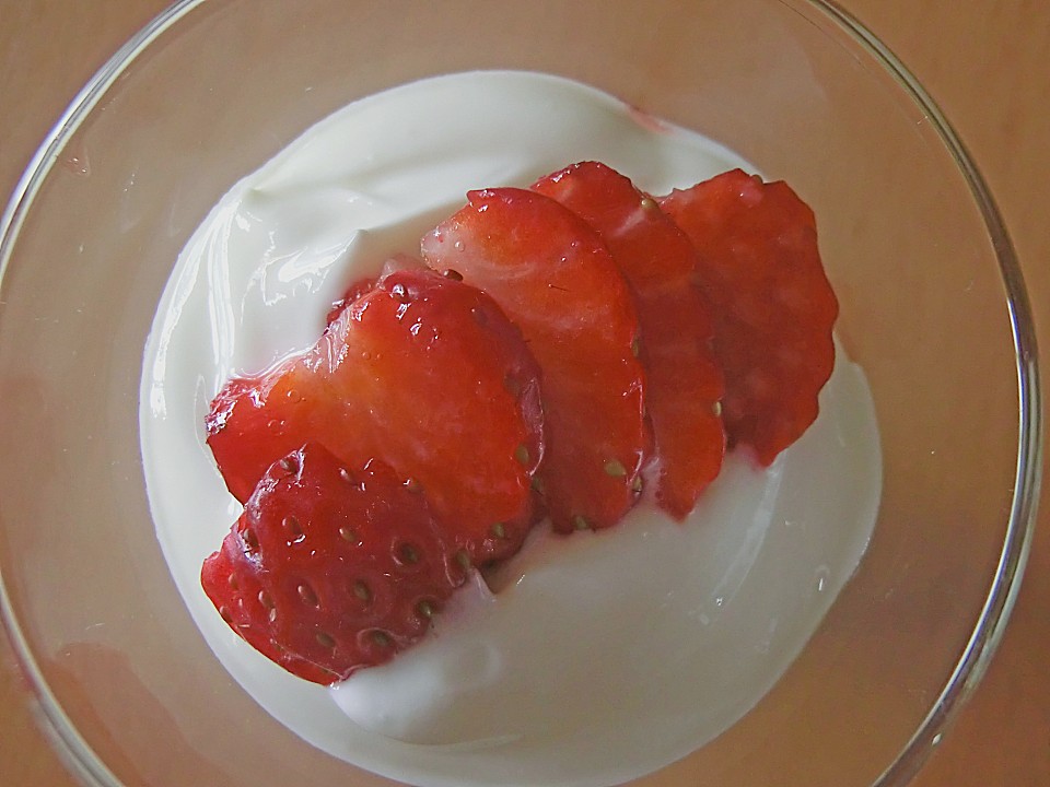 Erdbeeren mit Vanillequark von kaliorexi | Chefkoch.de