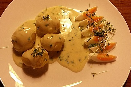 Eier in Estragonsauce 3