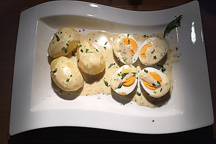 Eier in Estragonsauce 2