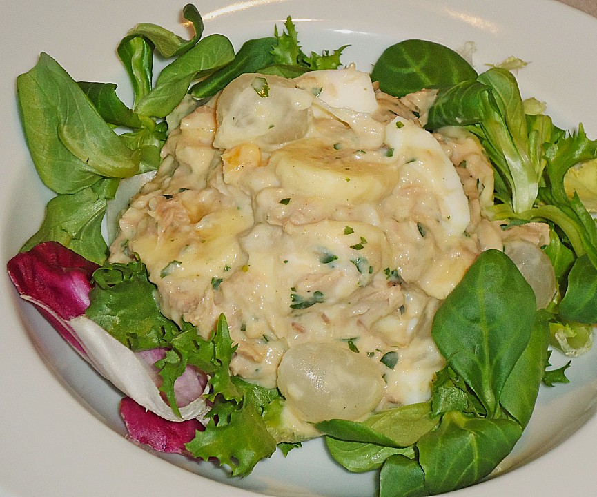 Fruchtiger Thunfisch - Salat mit Ei von ManuGro | Chefkoch.de