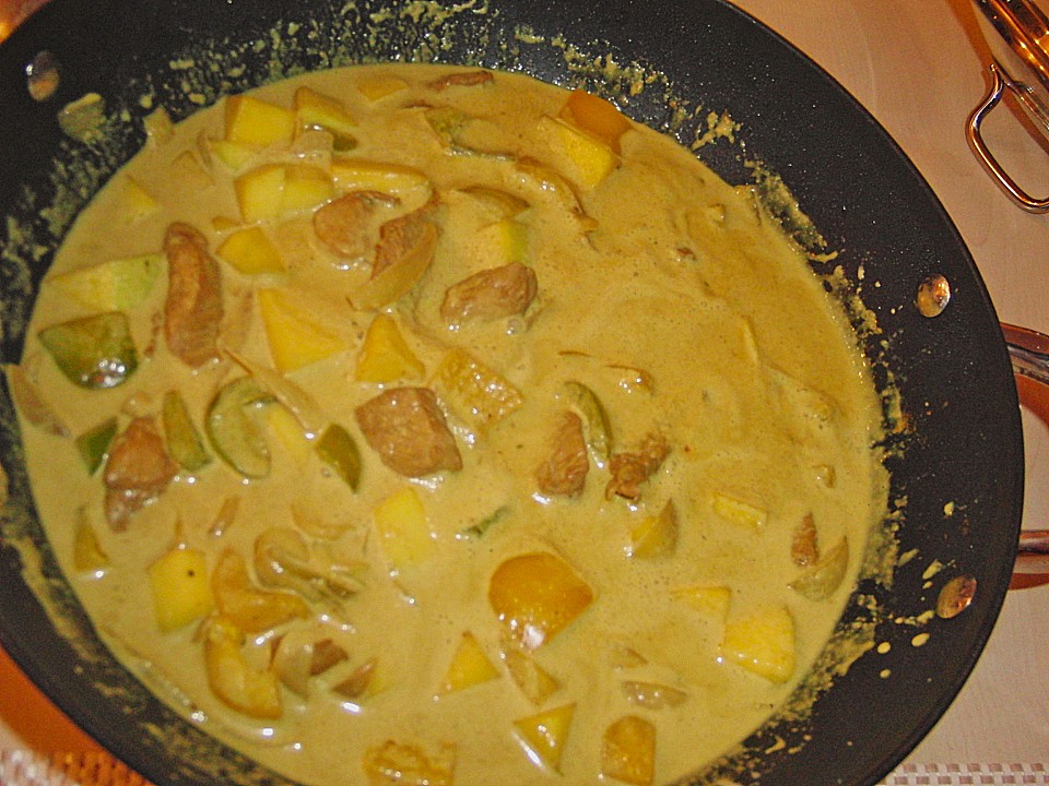 Putengeschnetzeltes auf Mango - Curry - Reis von wolfi2602 | Chefkoch.de