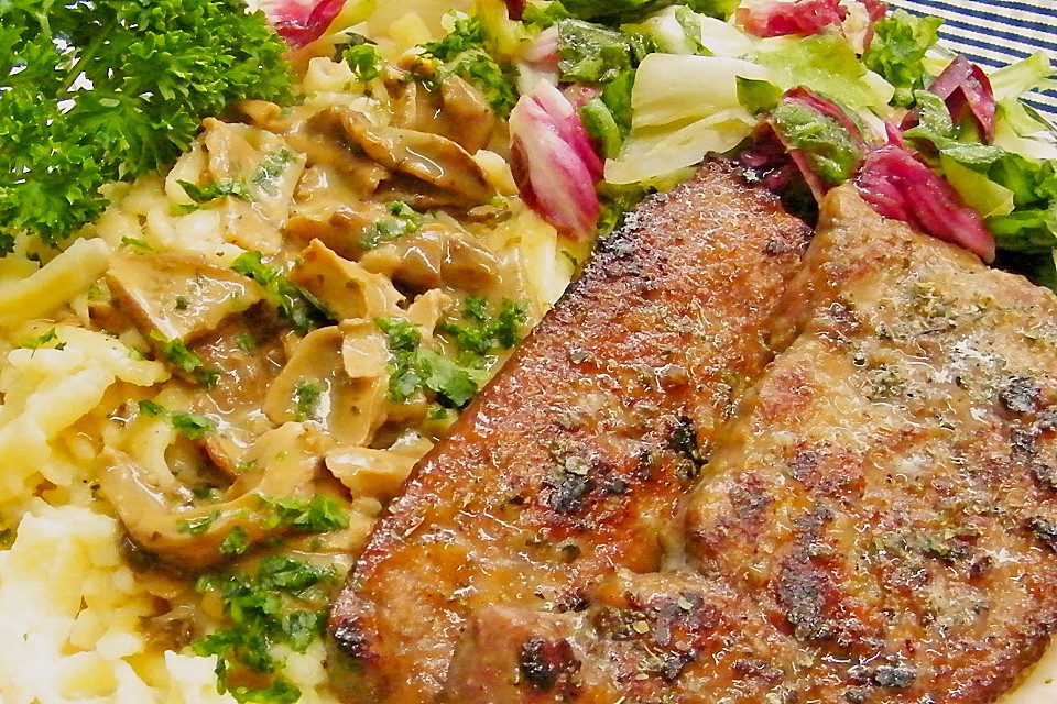 Kalbsleber mit Steinpilzsoße und Spätzle von LuzieLiesel | Chefkoch.de
