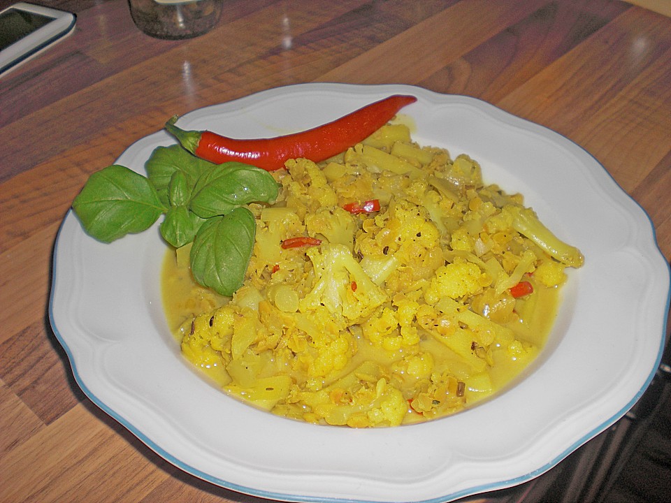 Blumenkohlcurry mit roten Linsen von melhanky | Chefkoch.de