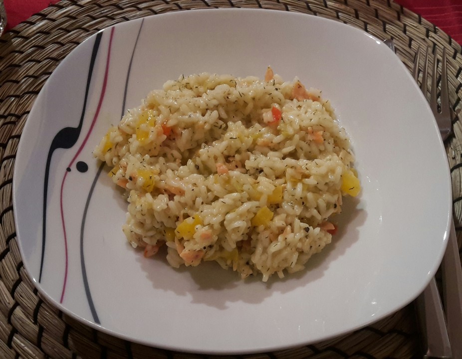 Risotto mit Räucherlachs - Ein gutes Rezept | Chefkoch.de