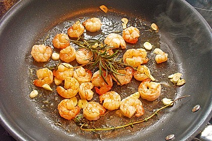 Zitronenspaghetti mit Kräutergarnelen 29