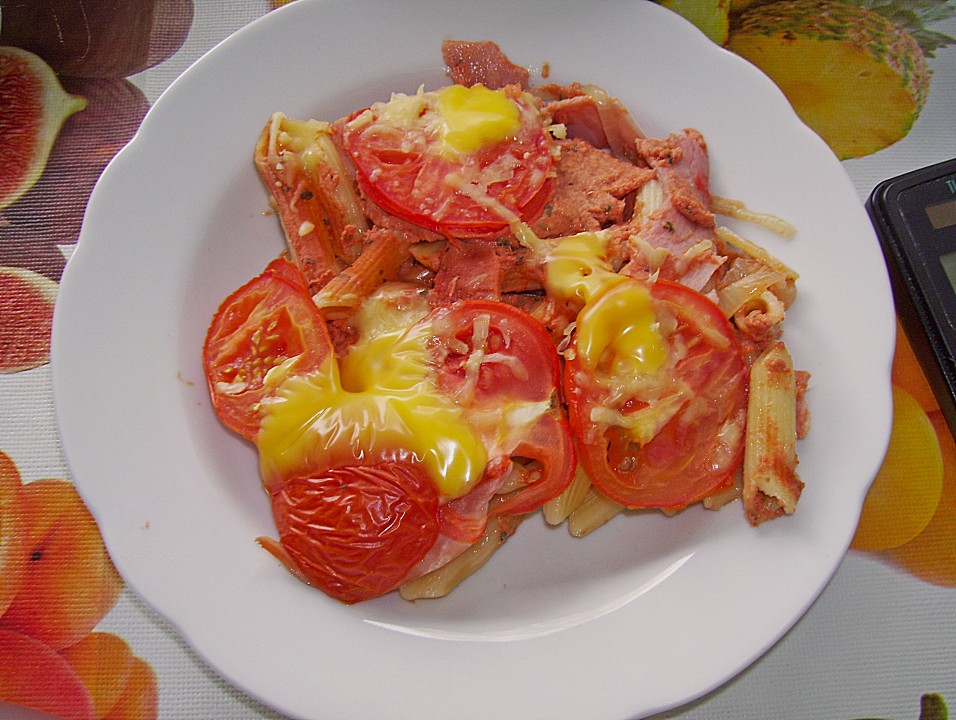 Maccaroni mit Tomaten und Käse überbacken von garten-gerd | Chefkoch.de