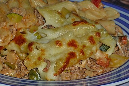 Nudel - Zucchini - Hackfleisch - Auflauf 1