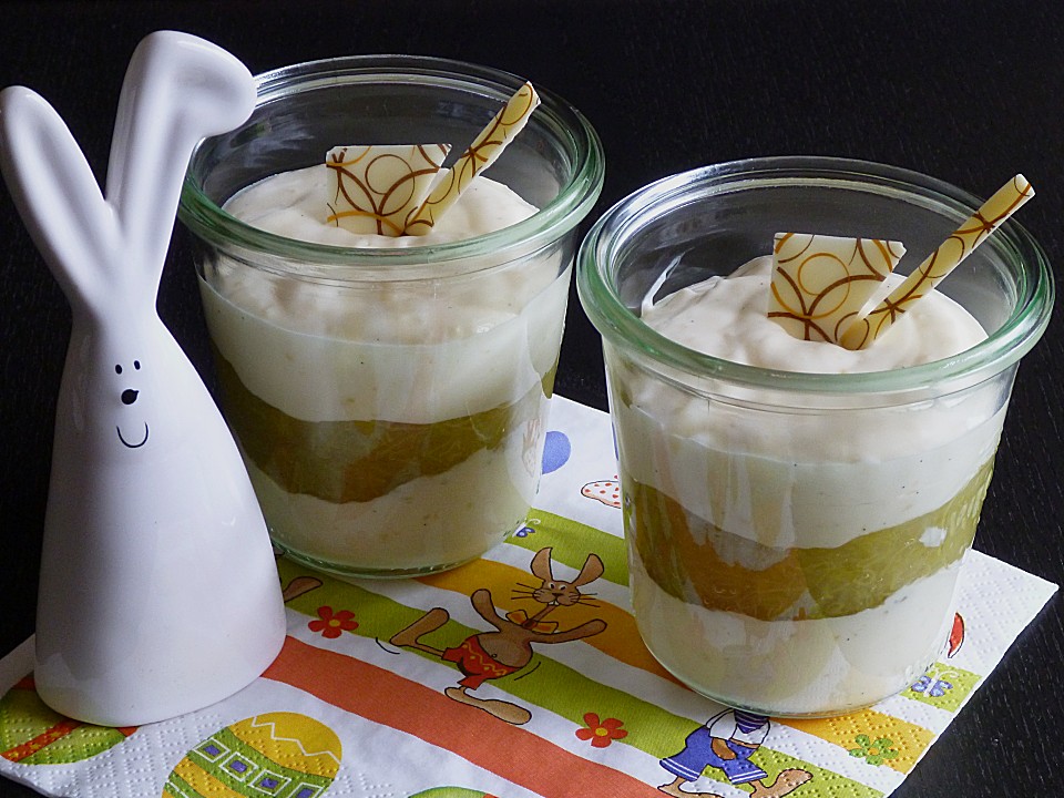 Vanillecreme auf Rhabarberkompott von dashonigkuchenpferd | Chefkoch.de