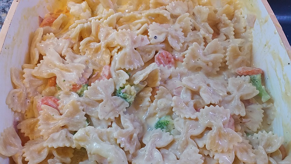 Nudeln mit Schinken - Sahne - Käse Soße von din1031 | Chefkoch.de