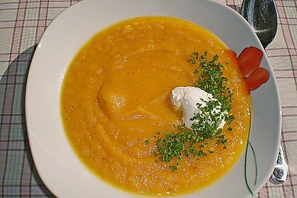 K Rbis M Hren Suppe Mit Chili Und Koriander Von Frau Antje Chefkoch De