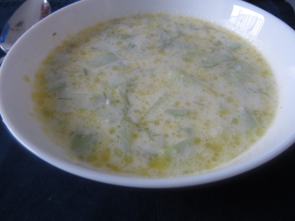 Kalte Suppe mit Joghurt und Gurke von 4040 | Chefkoch.de