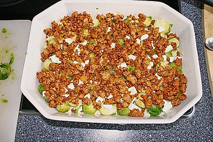 Rosenkohl-Kartoffel-Hack Auflauf 7