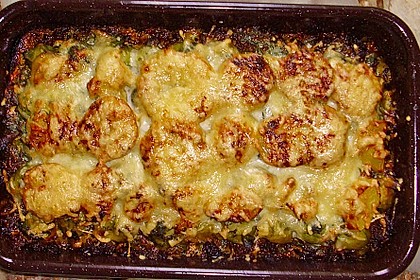 Rosenkohl-Kartoffel-Hack Auflauf 6