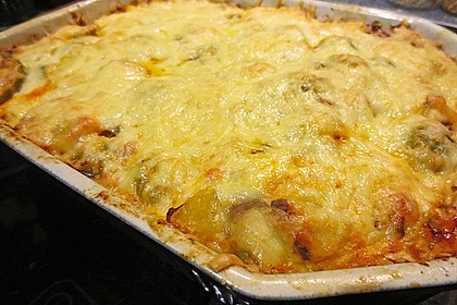 Rosenkohl-Kartoffel-Hack Auflauf