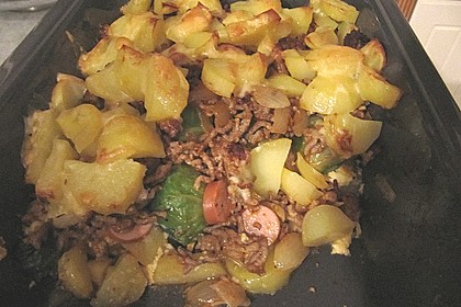Rosenkohl-Kartoffel-Hack Auflauf 11