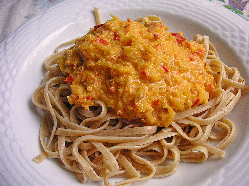 Spaghetti in Kürbissauce von Rocky73 | Chefkoch.de