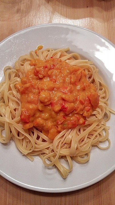 Spaghetti in Kürbissauce von Rocky73 | Chefkoch.de