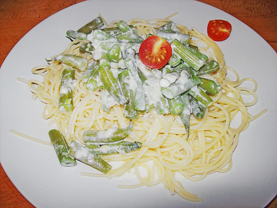 Spaghetti mit Bohnen-Parmesan Soße von josa-li | Chefkoch.de