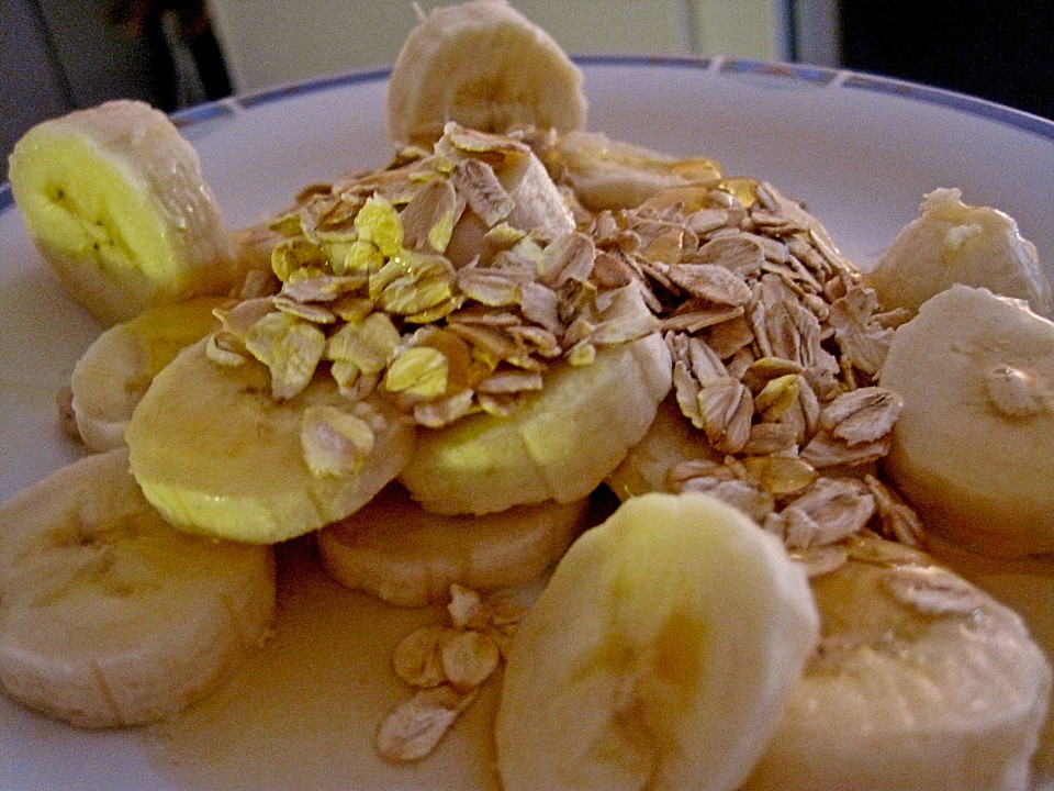 Bananen-Haferflocken Frühstück mit Honig von tequila305 | Chefkoch.de