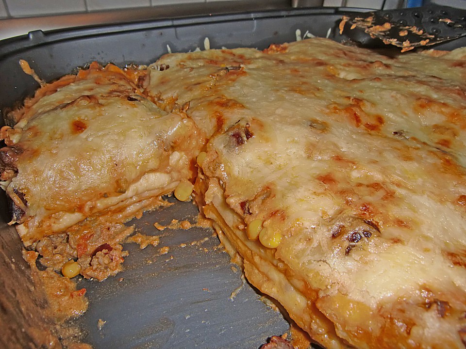Mells mexikanische Enchilada-Lasagne von Mell1982 | Chefkoch.de