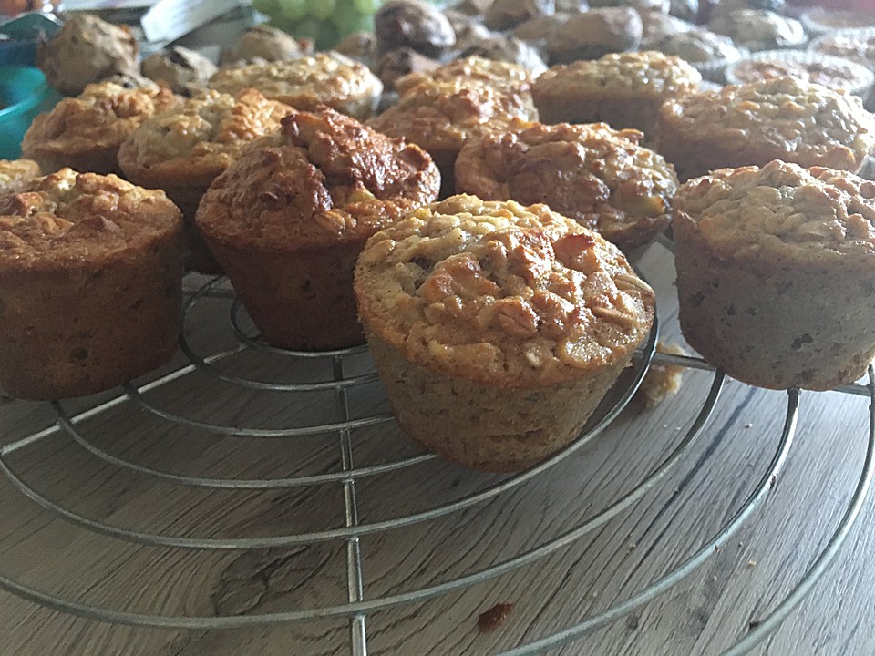 Apfel-Zimt-Muffins mit Haferflocken von flowerka1 | Chefkoch.de