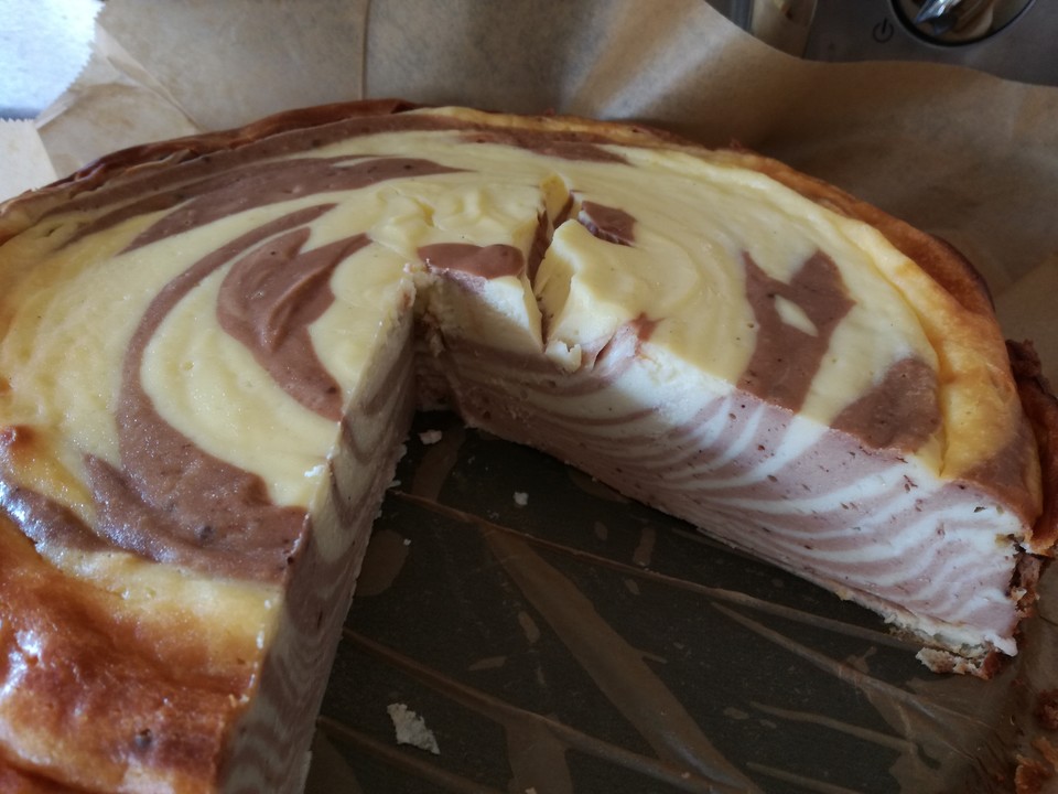 Zebra-Käsekuchen ohne Boden von Birgit1980 | Chefkoch.de