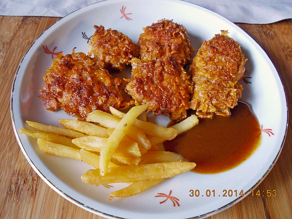 Hähnchenbrust in Cornflakes-Kruste von Tickerix | Chefkoch.de