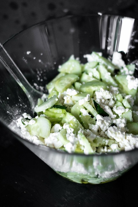 Gurkensalat mit Feta und Minze von schnurzelchen-aus-Landes | Chefkoch.de