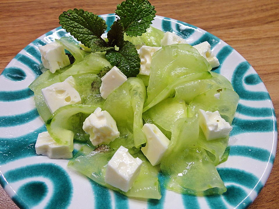 Gurkensalat mit Feta und Minze von schnurzelchen-aus-Landes | Chefkoch.de