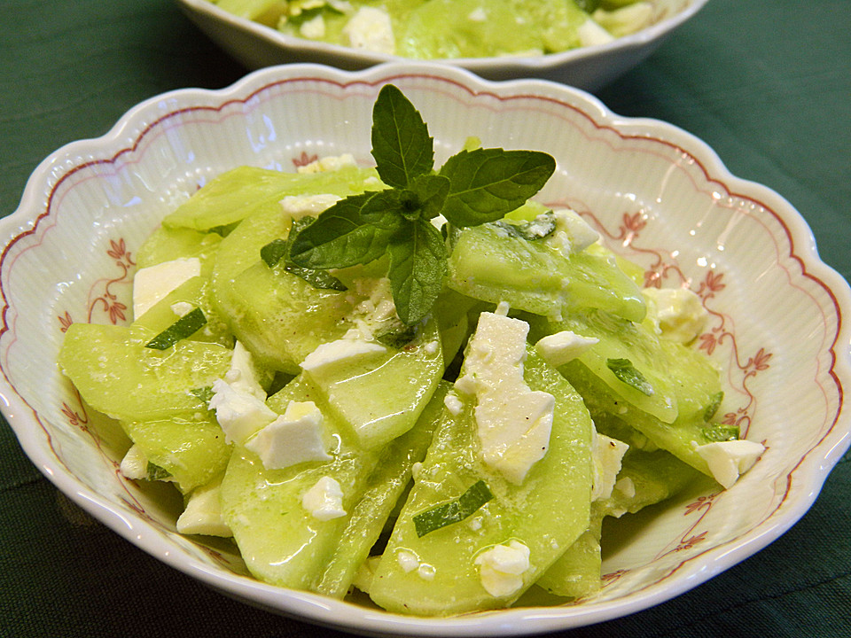 Gurkensalat mit Feta und Minze von schnurzelchen-aus-Landes | Chefkoch.de