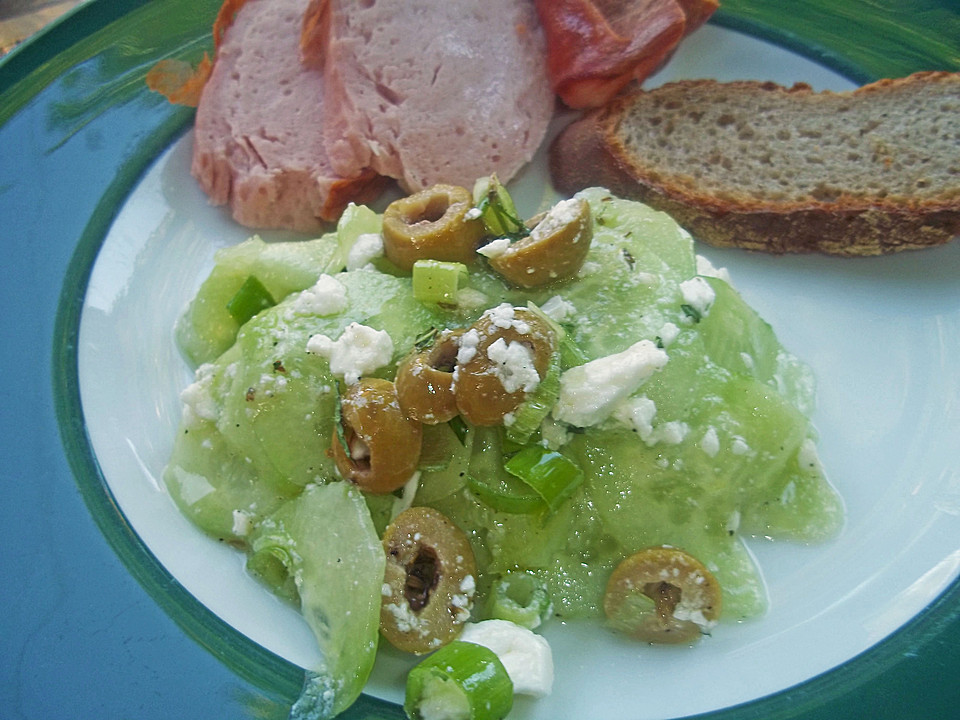 Gurkensalat mit Feta und Minze von schnurzelchen-aus-Landes | Chefkoch.de