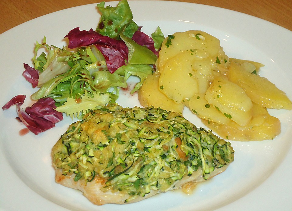 Hähnchenbrustfilet mit Zucchinikruste von KleinSisi | Chefkoch.de