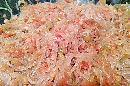 Glasnudelsalat mit roten Linsen 10
