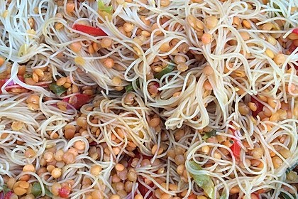 Glasnudelsalat mit roten Linsen 6