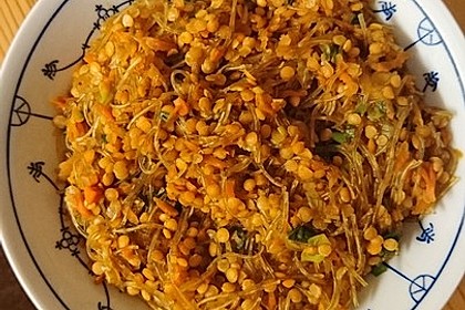 Glasnudelsalat mit roten Linsen 5